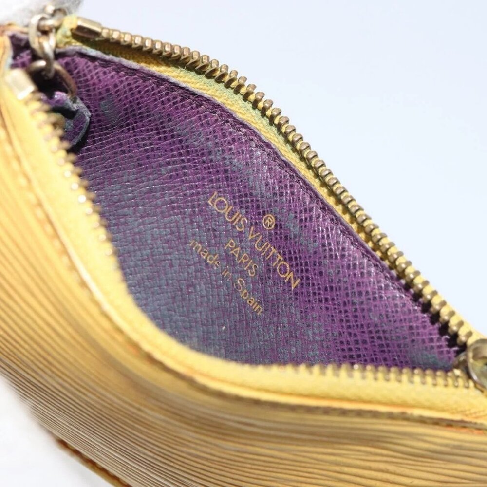 LOUIS VUITTON Epi Pochette Cles Coin Purse Yellow M63809 LV Auth 160898 - Picture 16 of 16